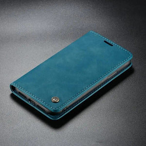 Luxury Folio Flip Wallet Case for iPhone
