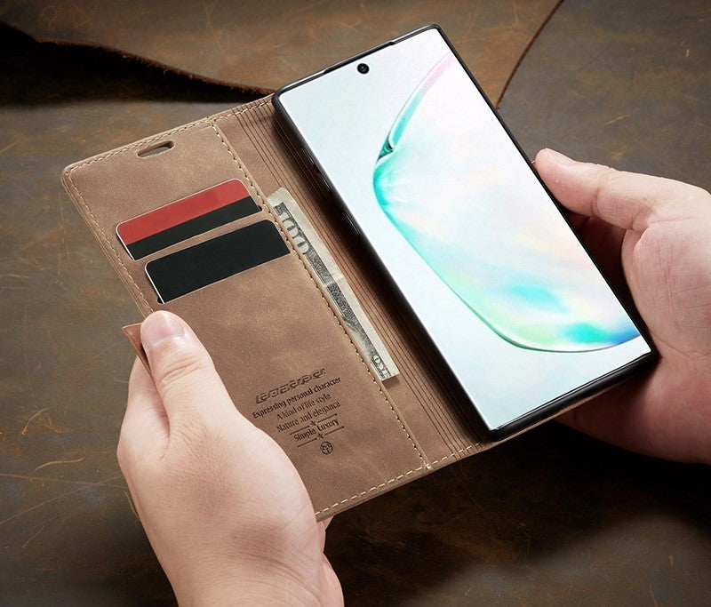 Luxury PU Leather Wallet Flip Case for Samsung Galaxy Smartphone