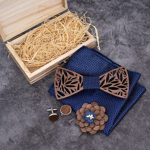 Colorful Wooden Bow Tie - Set