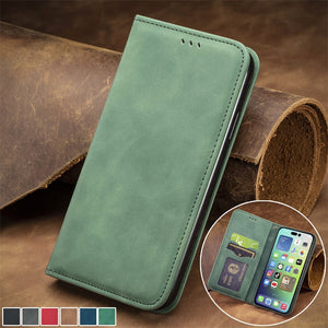 Luxury PU Leather Wallet Flip Cases for Samsung Galaxy Smartphones