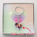 Gorgeous Premium Custom Heart Photo Keychain