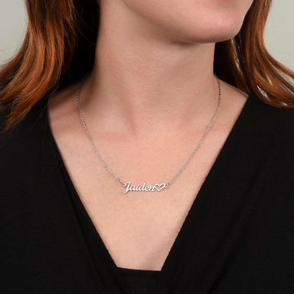 Luxury Personalized Custom Name Necklaces With Heart