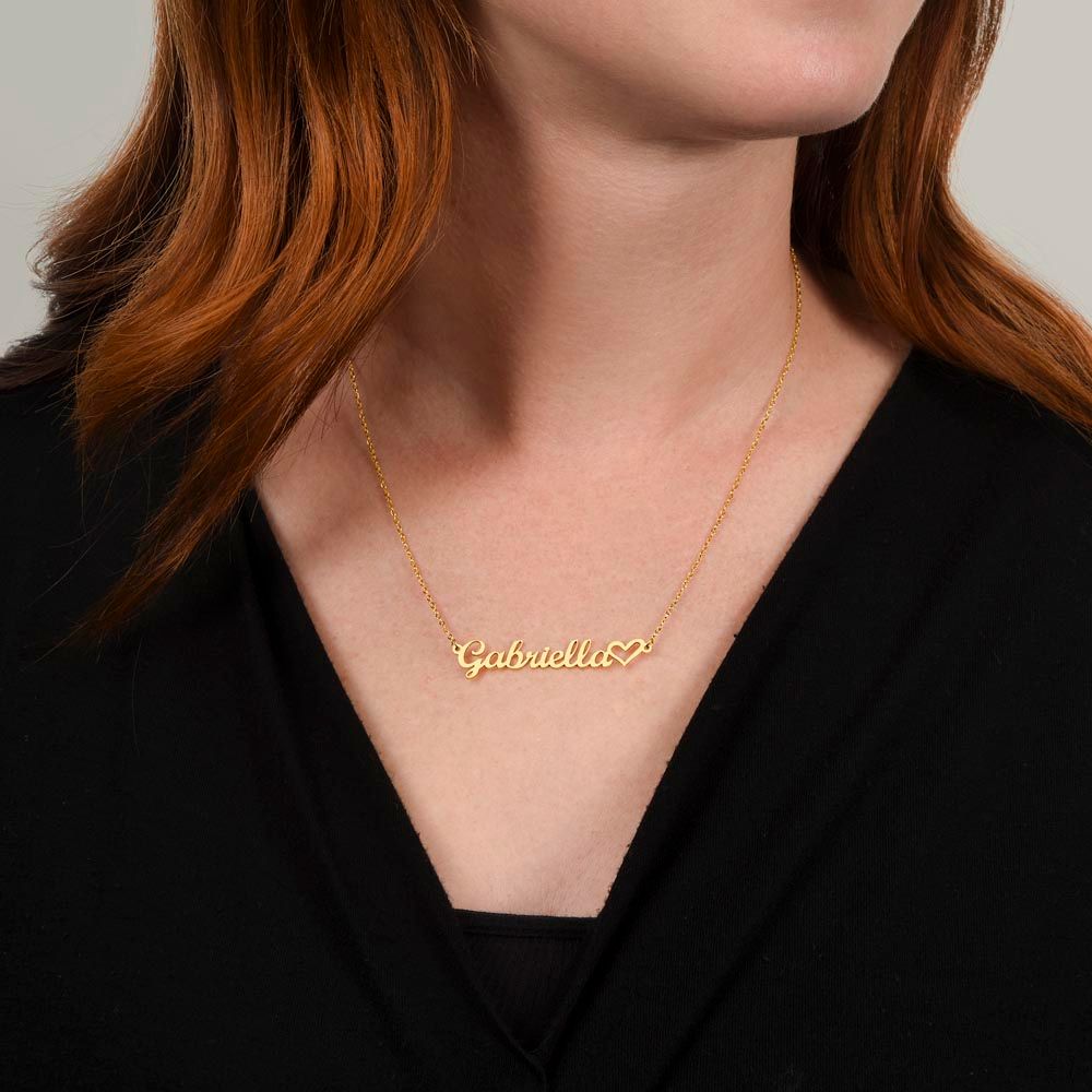 Luxury Personalized Custom Name Necklace With Heart