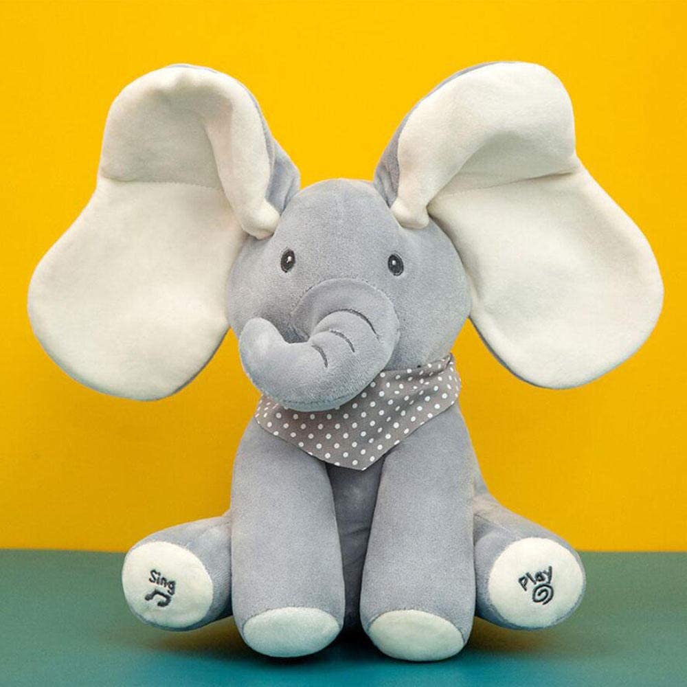 Adorable Peek-A-Boo Elephant Plush Toy