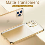Luxury Silicone Matte Transparent iPhone Case