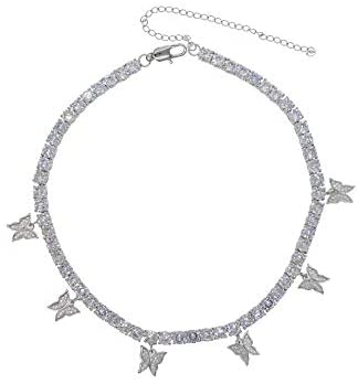 Gorgeous Butterfly Charm Choker Necklace
