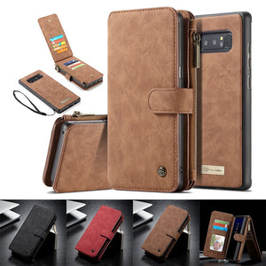 Luxury PU Leather Multi-functional Wallet Flip Case for Samsung Galaxy