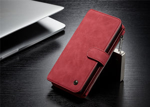 Luxury PU Leather Multi-functional Wallet Flip Case for iPhone