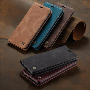 Luxury PU Leather Wallet Flip Case for iPhone