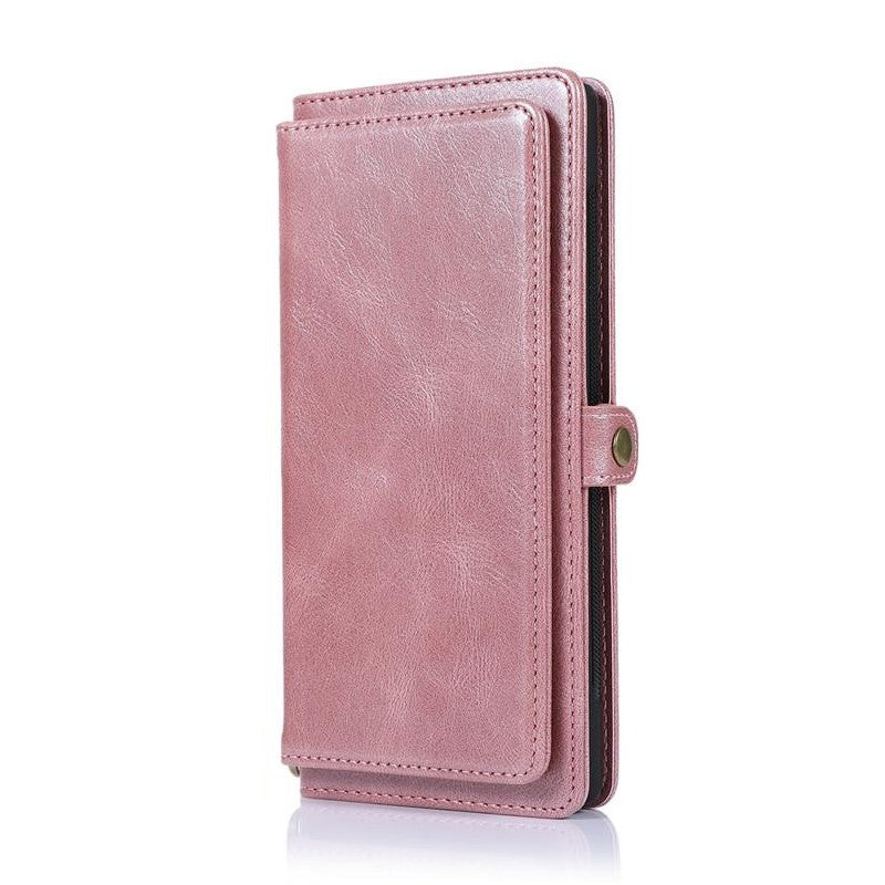 Premium PU Leather Detachable Wallet Flip Case for Samsung Galaxy