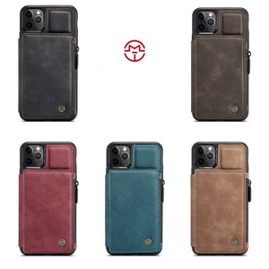 Luxury PU Leather Wallet Case for iPhone