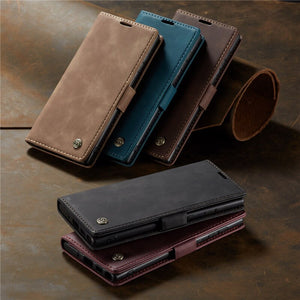 Luxury PU Leather Wallet Flip Case for Samsung Galaxy Smartphone