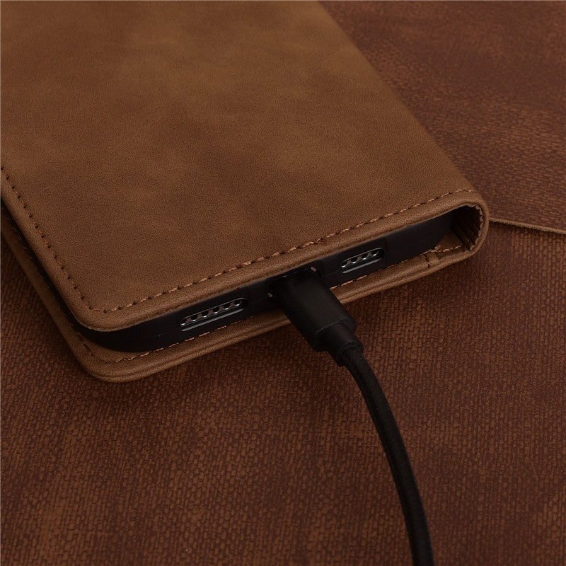 Luxury PU Leather Wallet Flip iPhone Cases