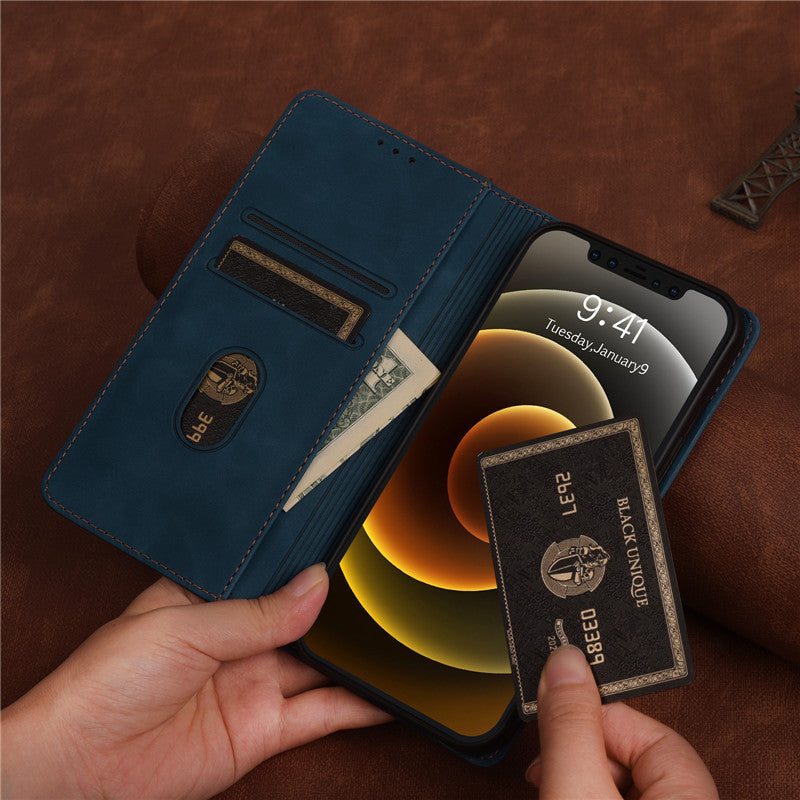 Luxury PU Leather Wallet Flip Case For Samsung Smartphones