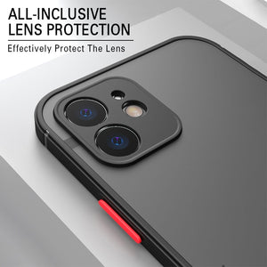 Luxury Silicone Matte Transparent Case For iPhone
