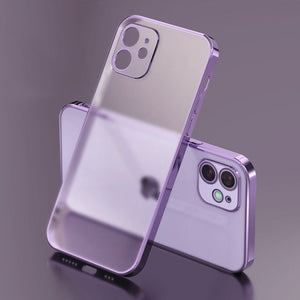 Luxury Silicone Matte Transparent Cases For iPhone
