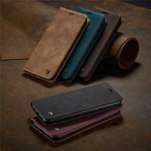 Luxury PU Leather Wallet Flip Case for Samsung Galaxy M Series