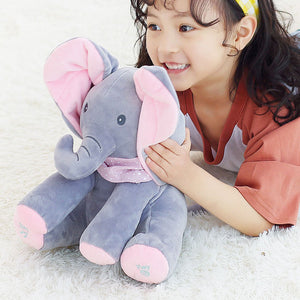 Adorable Peek-A-Boo Elephant Plush Toy